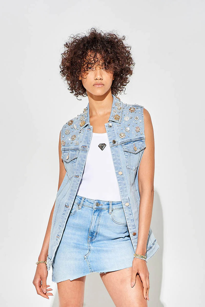 Gilet in denim