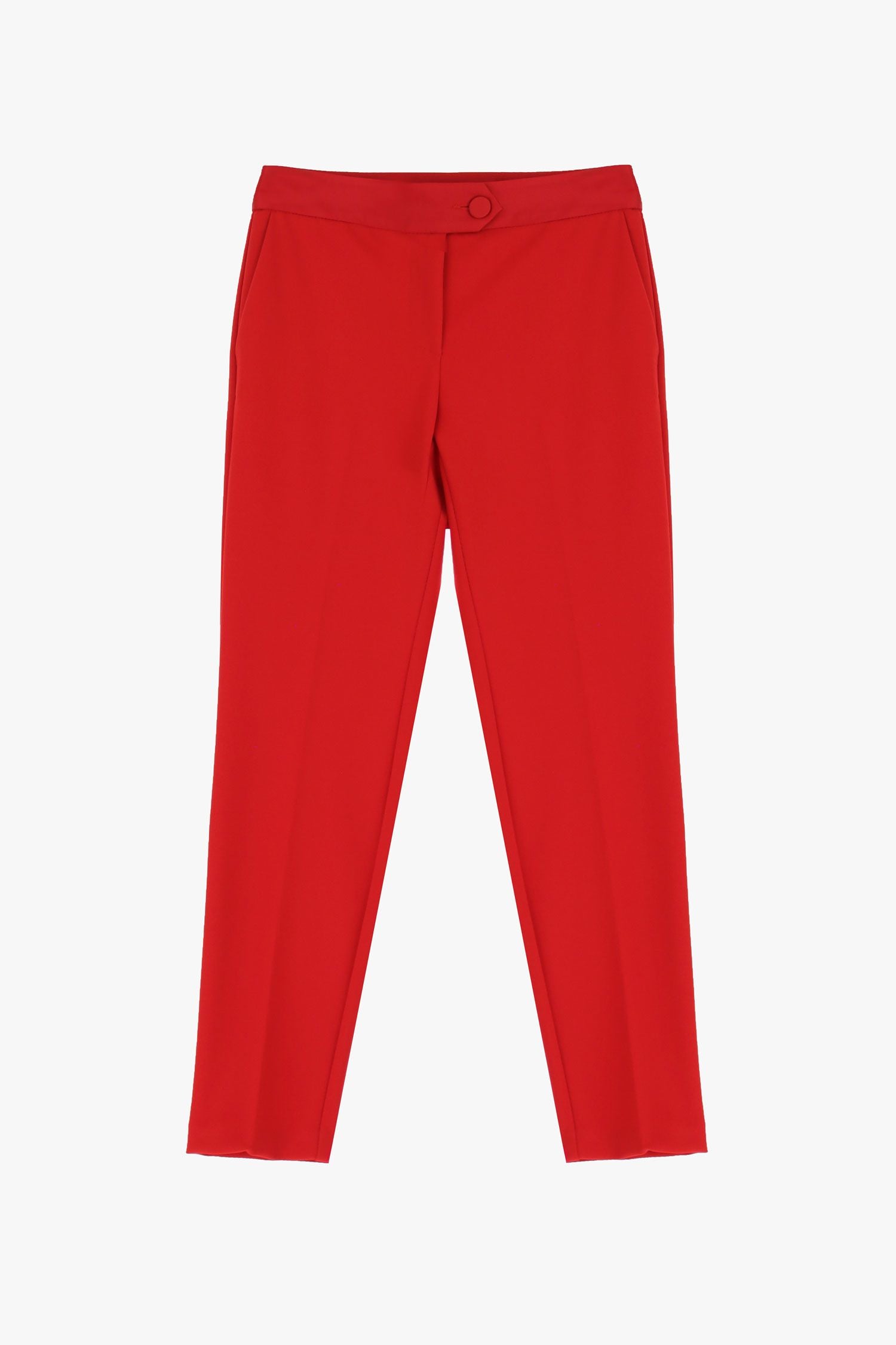 PANTALONE A SIGARETTA ROSSO