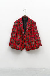 BLAZER OVERSIZE TARTAN