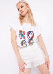 T-shirt con strass