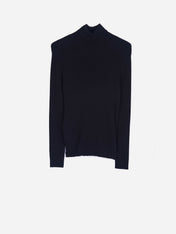 Maglia dolcevita a coste