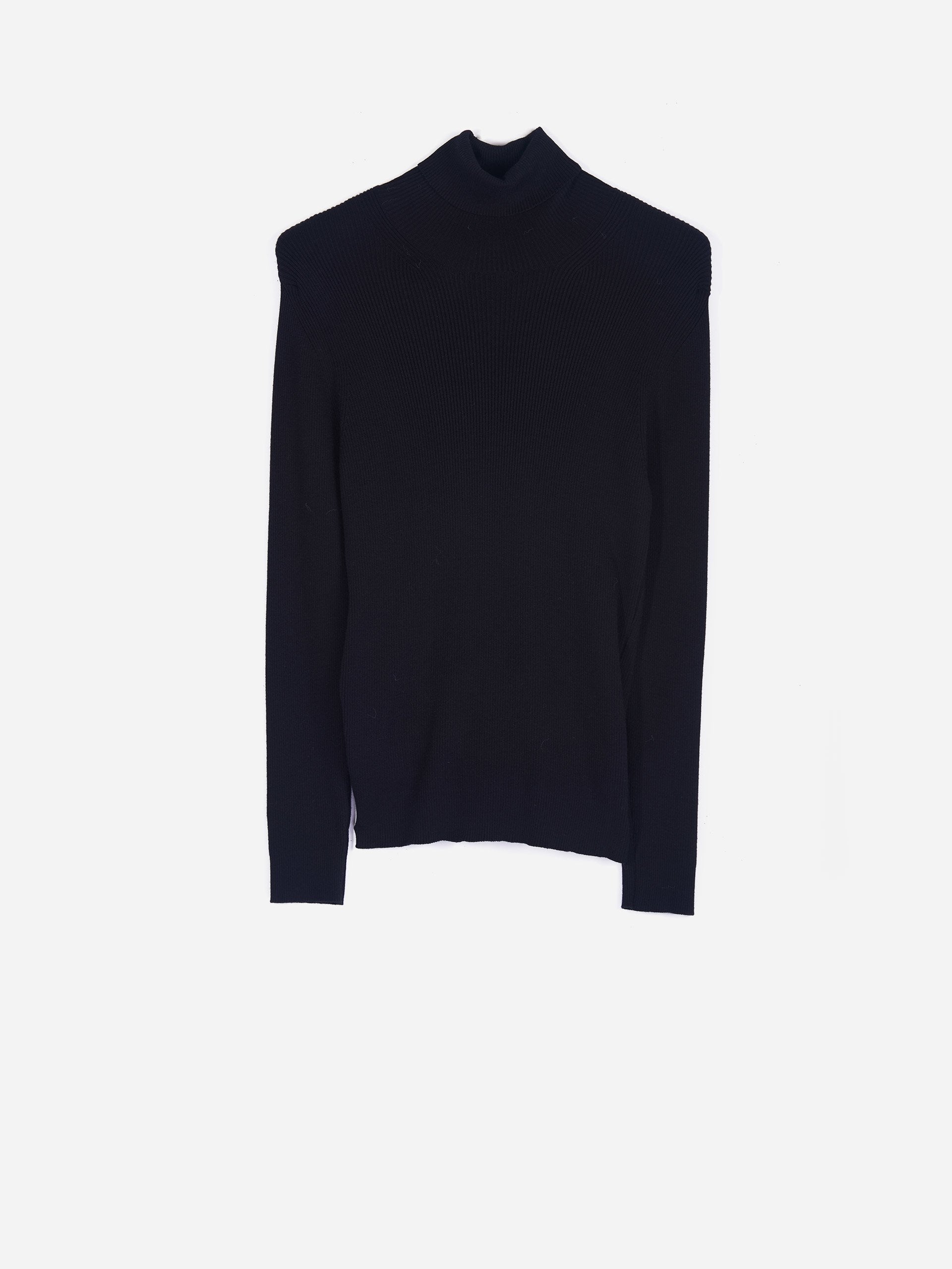 Maglia dolcevita a coste