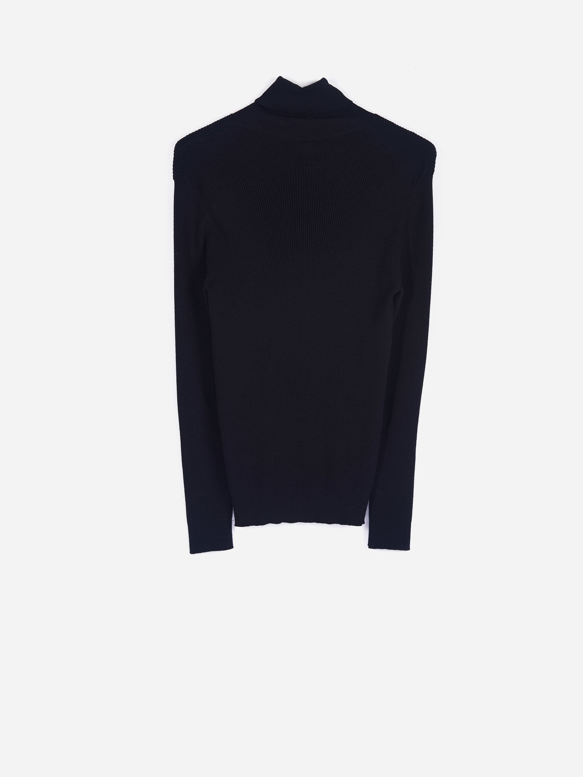 Maglia dolcevita a coste