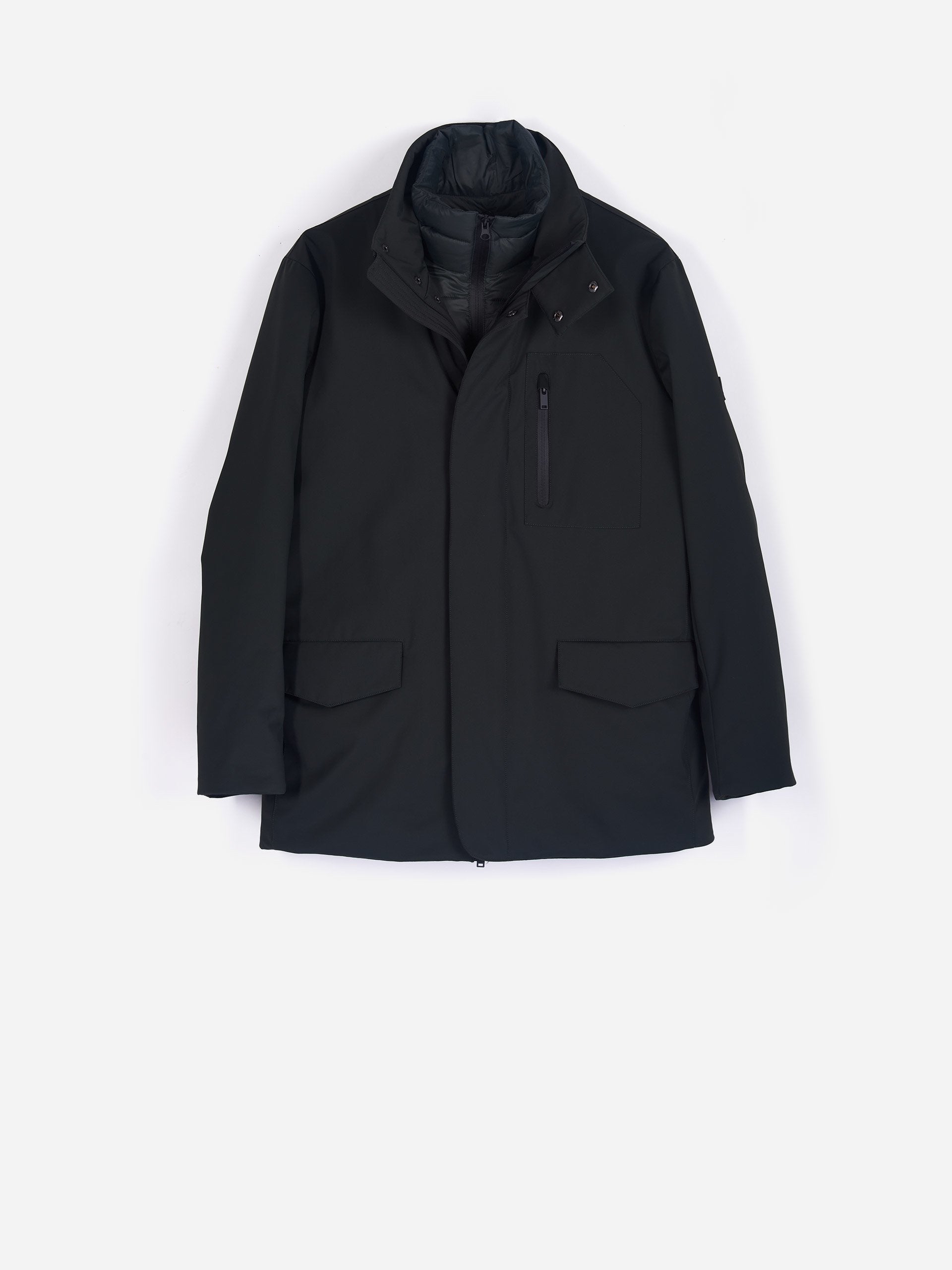 Parka imbottito verde