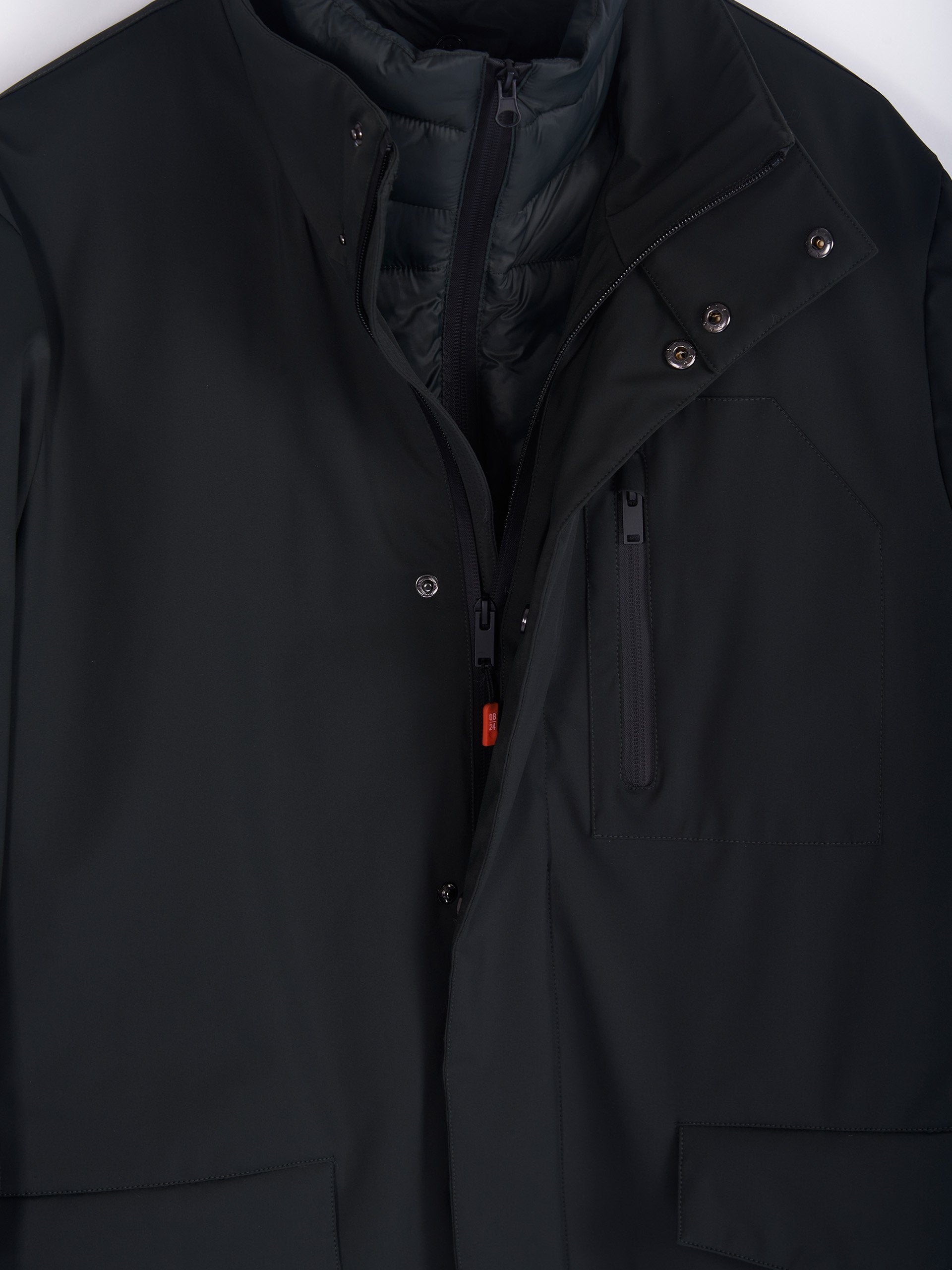 Parka imbottito verde