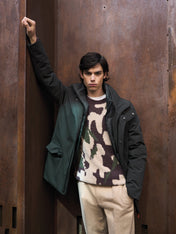Parka imbottito verde
