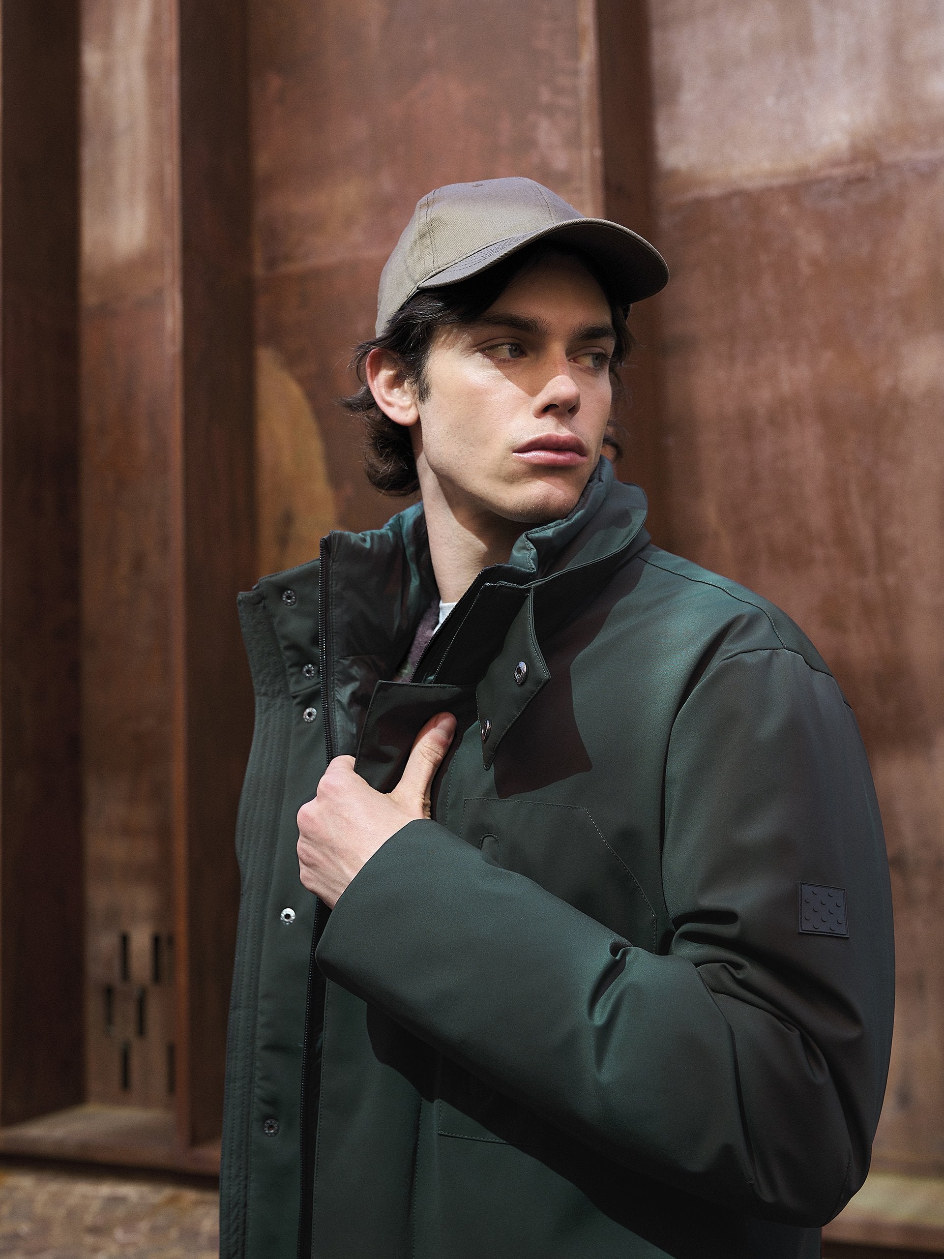 Parka imbottito verde