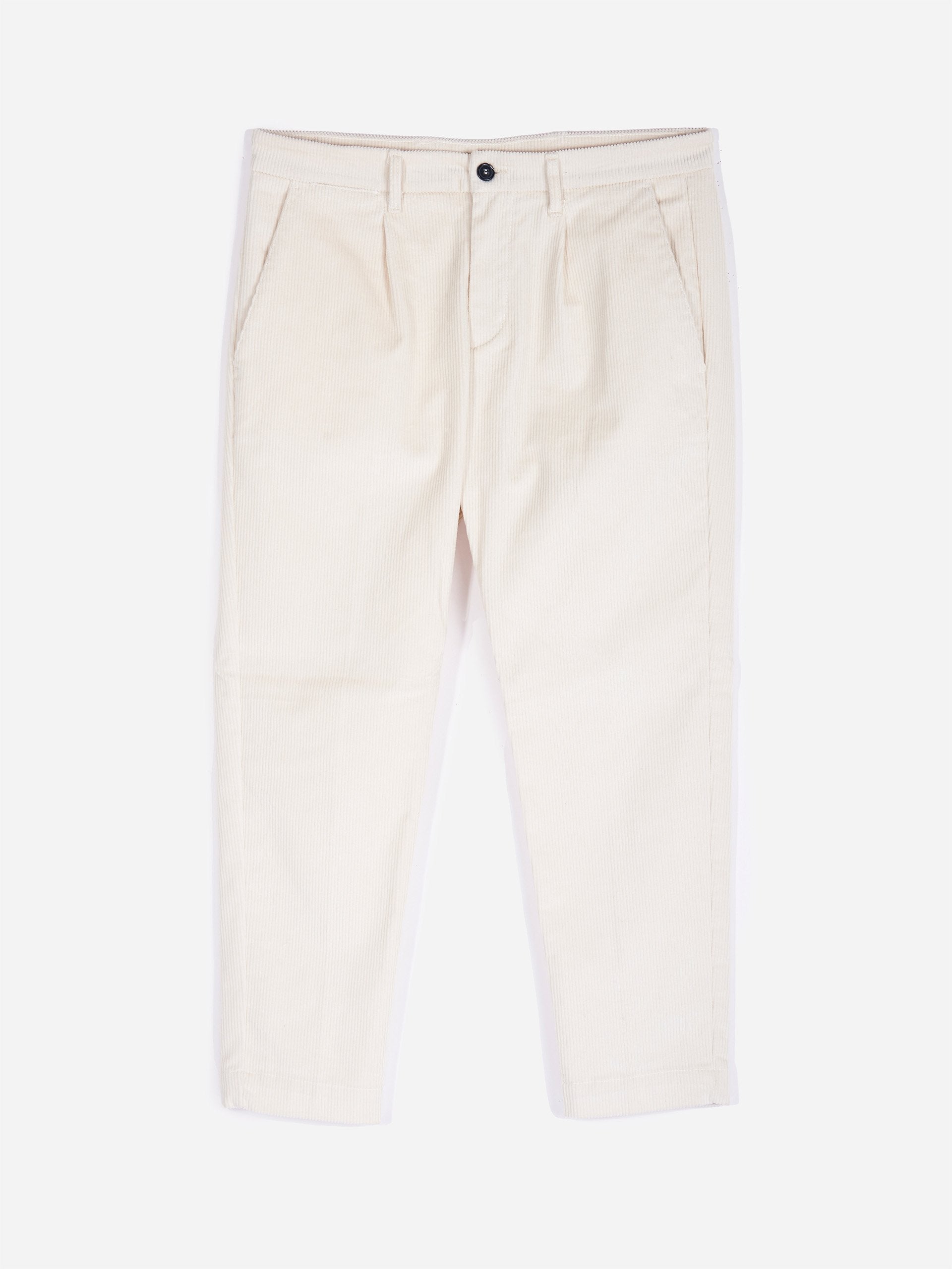 Pantaloni in velluto con pinces