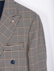 Giacca doppiopetto con fantasia check