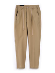 PANTALONI CON COULISSE TESSUTO DIAGONALE