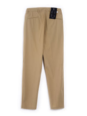 PANTALONI CON COULISSE TESSUTO DIAGONALE