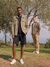 PANTALONI CON COULISSE TESSUTO DIAGONALE
