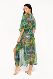 Kimono lungo bird of paradise