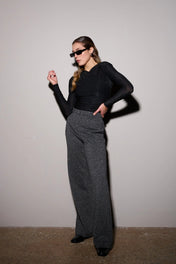 BLUSA INCROCIATA LUREX