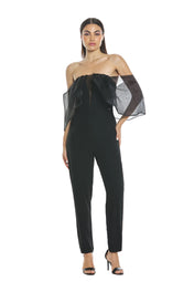 Tuta con scollo bardot
