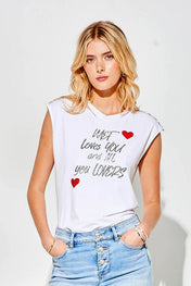 T-shirt con strass