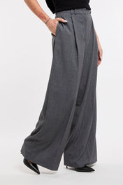 PANTALONE A PALAZZO CON PENCES