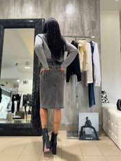 GONNA LONGUETTE IN DENIM
