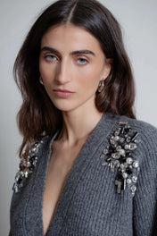 CARDIGAN CON APPLICAZIONI