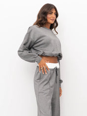 FELPA CROP LUREX