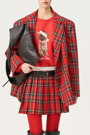 BLAZER OVERSIZE TARTAN
