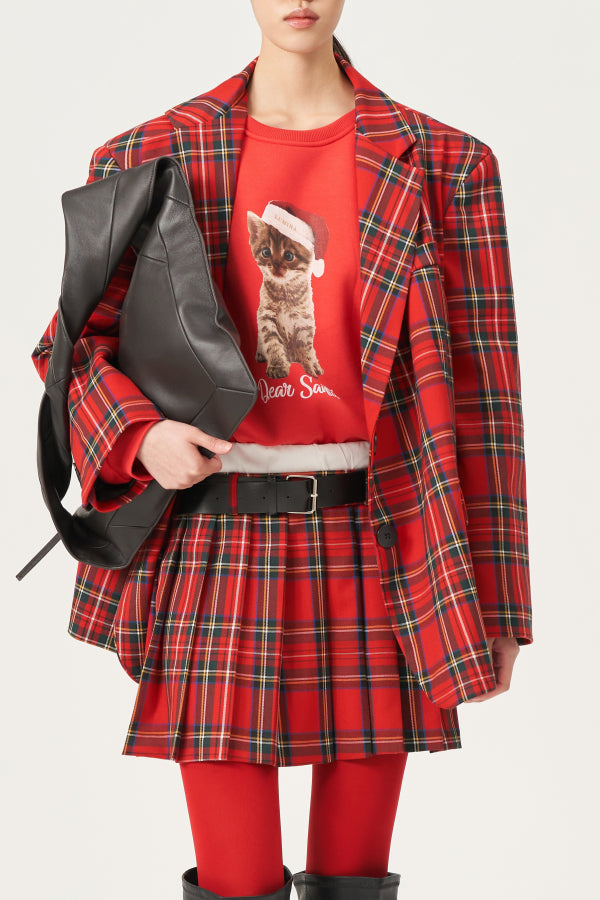 BLAZER OVERSIZE TARTAN