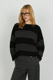 MAGLIA RIGHE CROPPED