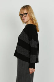 MAGLIA RIGHE CROPPED