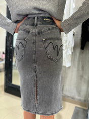 GONNA LONGUETTE IN DENIM