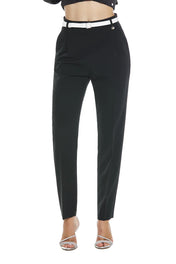 PANTALONI VITA ALTA CON PENCES
