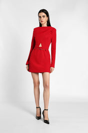 Mini abito con cut-out