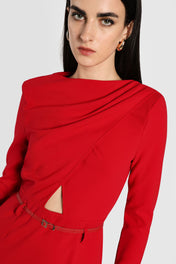 Mini abito con cut-out