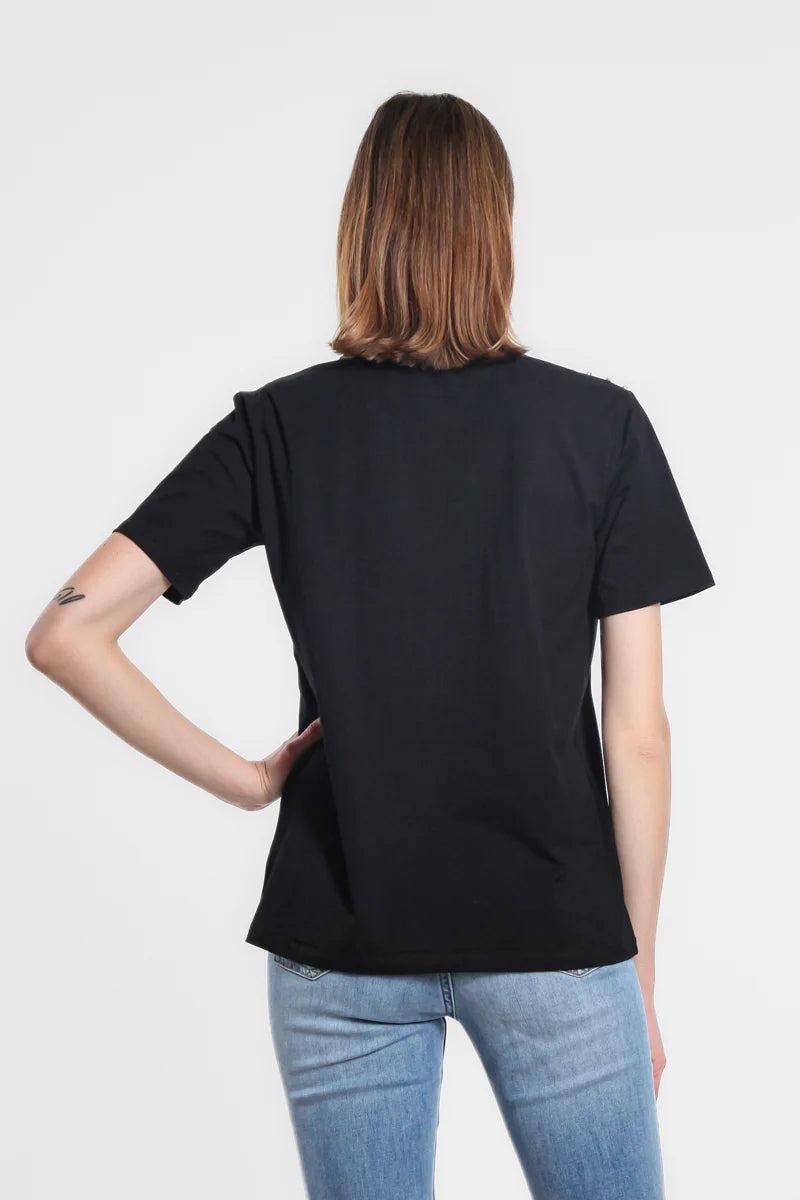 T-shirt a manica corta con collo tondo