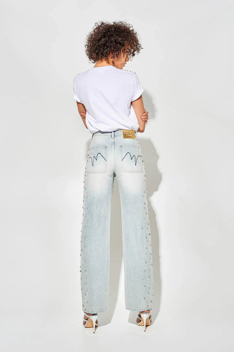 T-shirt a manica corta con collo tondo