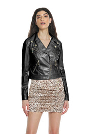 Giubbino chiodo con zip