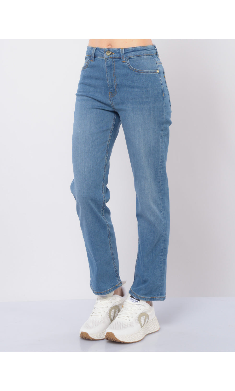 Pantalone jeans cropped cinque tasche