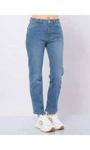 Pantalone jeans cropped cinque tasche