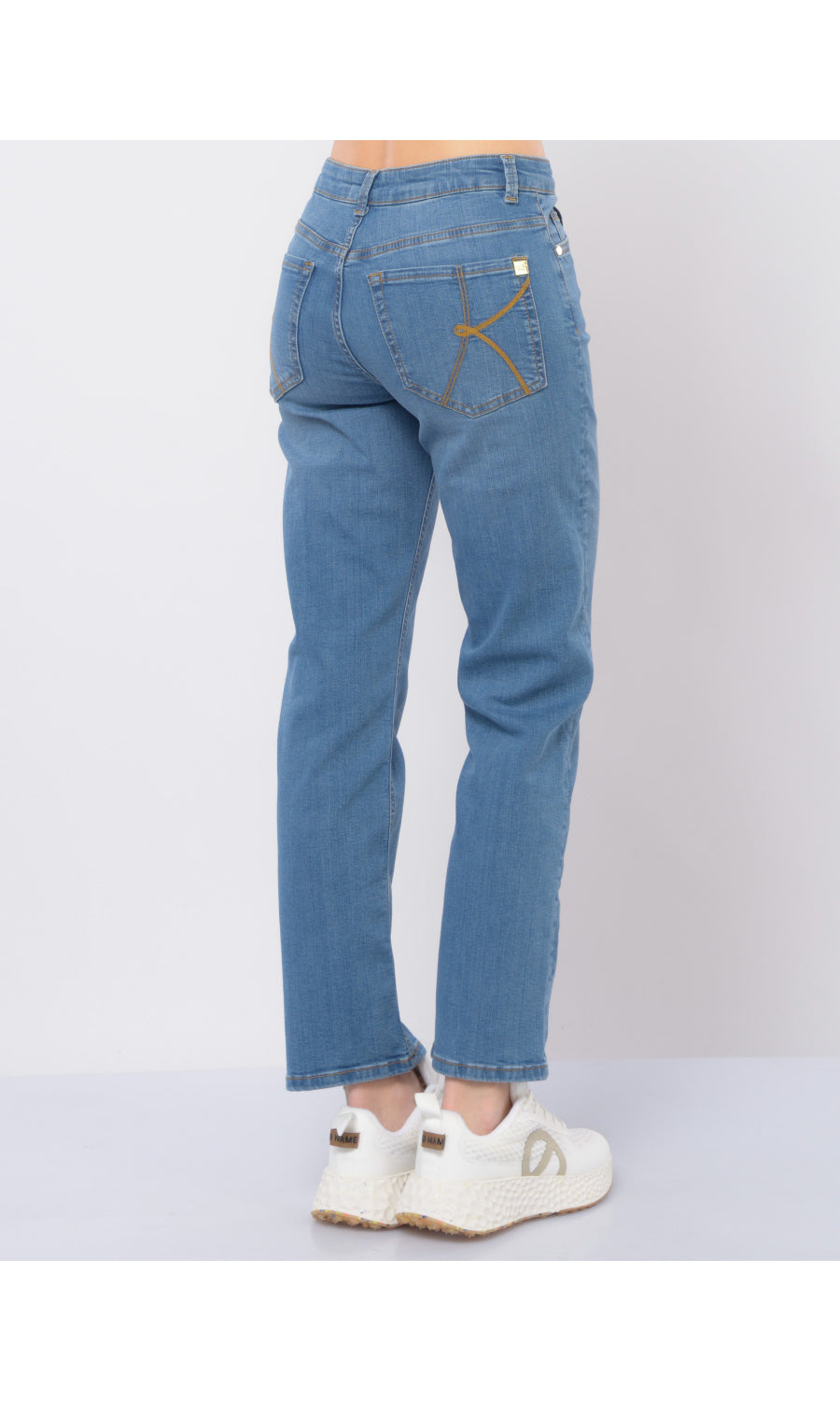 Pantalone jeans cropped cinque tasche