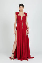 ABITO LUREX PLISSE
