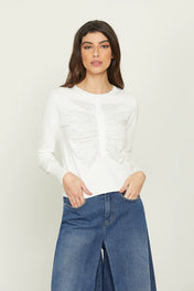Maglia con arricci