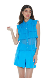 Camicia con volants