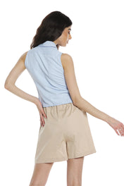 Camicia corta in cotone