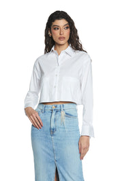 Camicia corta in cotone