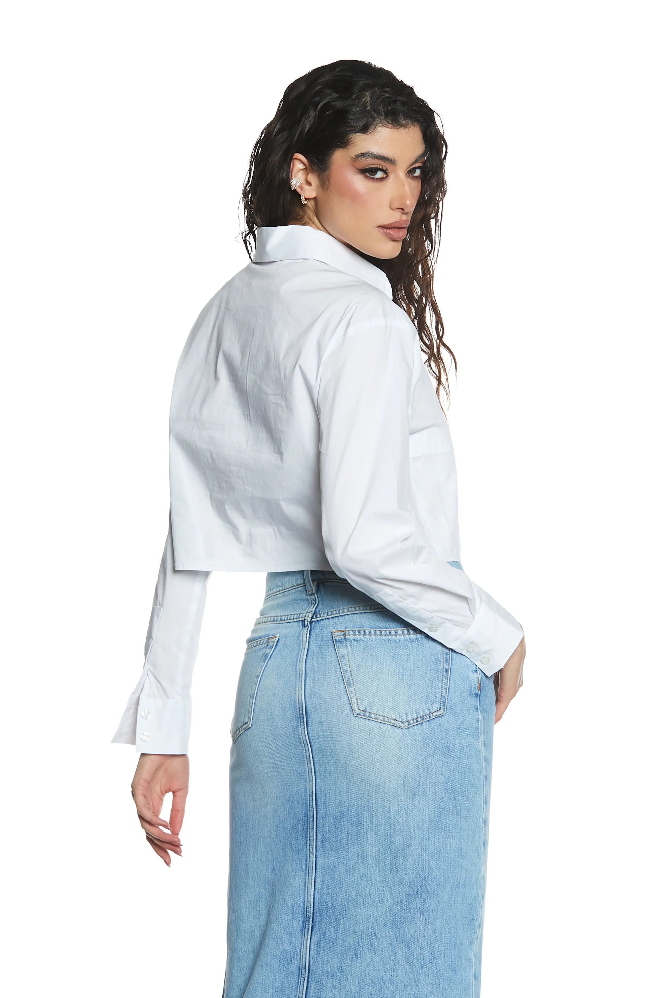 Camicia corta in cotone