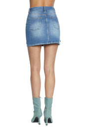 Gonna denim  con rotture