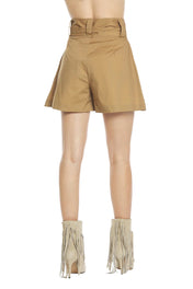 Shorts in cotone vita alta