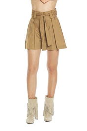 Shorts in cotone vita alta