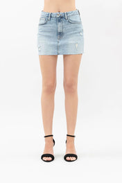 Gonna corta in denim