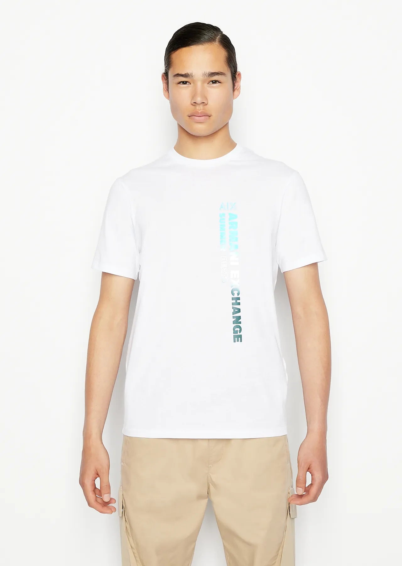 T-shirt girocollo bianca