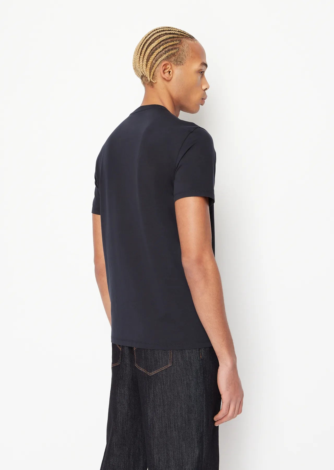 T-shirt girocollo blu